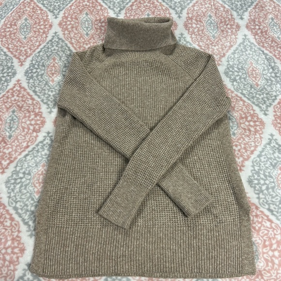 Loft high neck oatmeal sweater Small - Picture 2 of 5